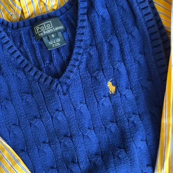 Ralph lauren Polo size 5 combo, shirt and sweater vest - Picture 2 of 9